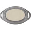 imageRachael Ray Solid Glaze Ceramics Au Gratin Bakeware  Baker Set Oval  2 Piece Light BlueGray