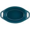imageRachael Ray Solid Glaze Ceramics Au Gratin Bakeware  Baker Set Oval  2 Piece Light BlueTeal