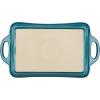 imageRachael Ray Solid Glaze Ceramics Bakeware  Lasagna Pan  Baker Rectangle  9 Inch x 12 Inch Marine BlueTeal