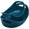 imageRachael Ray Ceramics Bubble and Brown Oval Baker Set 2Piece Marine BlueMarine Blue