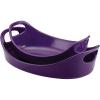 imageRachael Ray Solid Glaze Ceramics BakewareBaking Pan Set  2 Piece RedPurple
