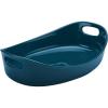 imageRachael Ray Stoneware Bubble and Brown Oval Baker 45Quart Light Sea Salt GrayMarine Blue