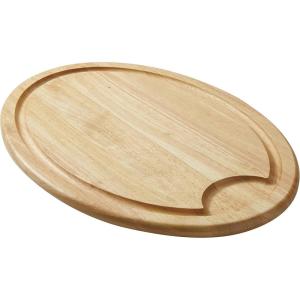 imageRachael Ray Pantryware Wooden Cutting Board  Wooden Serving Board Oval  14 Inch Brown