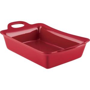 imageRachael Ray Solid Glaze Ceramics Bakeware  Baking  Lasagna Pan 9 Inch x 13 Inch Red