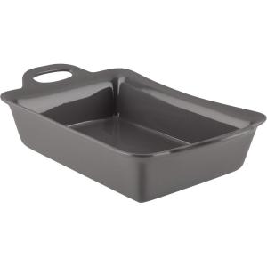 imageRachael Ray Solid Glaze Ceramics Bakeware  Lasagna Pan  Baker Rectangle  9 Inch x 12 Inch Marine BlueGray