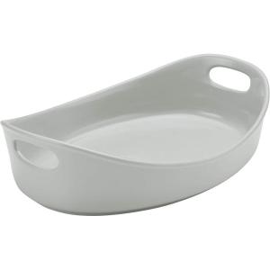 imageRachael Ray Stoneware Bubble and Brown Oval Baker 45Quart Light Sea Salt GrayLight Sea Salt Gray
