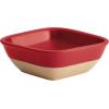 imageRachael Ray Cityscapes Ceramic Dip ampamp Snack Set Cherry RedCherry Red
