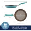 imageRachael Ray Cook  Create Nonstick Frying PanSkillet 10 Inch GrayAgave Blue