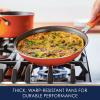 imageRachael Ray Cook  Create Nonstick Frying PanSkillet 10 Inch GrayOrange