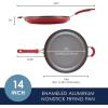 imageRachael Ray Cook  Create Nonstick Frying PanSkillet 10 Inch GrayRed