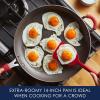 imageRachael Ray Cook  Create Nonstick Frying PanSkillet 10 Inch GrayRed