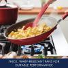 imageRachael Ray Cook  Create Nonstick Frying PanSkillet 10 Inch GrayRed
