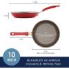 imageRachael Ray Cook  Create Nonstick Frying PanSkillet 10 Inch GrayRed