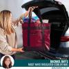 imageRachael Ray Jumbo Chillout Insulated Tote Bag Extra Large BlueBurgundy
