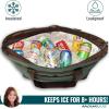 imageRachael Ray Jumbo Chillout Insulated Tote Bag Extra Large BlueForest Green