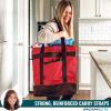 imageRachael Ray Jumbo Chillout Insulated Tote Bag Extra Large BlueRed