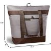 imageRachael Ray Jumbo Chillout Insulated Tote Bag Extra Large BlueSea Salt Gray