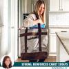 imageRachael Ray Jumbo Chillout Insulated Tote Bag Extra Large BlueSea Salt Gray