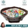 imageRachael Ray Jumbo Chillout Insulated Tote Bag Extra Large BlueSea Salt Gray