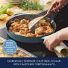 imageRachael Ray Nitro Cast Iron Skillet with Side Handles 14 Inch RedAgave Blue