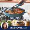 imageRachael Ray Nitro Cast Iron Skillet with Side Handles 14 Inch RedAgave Blue