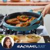 imageRachael Ray Nitro Cast Iron Skillet with Side Handles 14 Inch RedAgave Blue