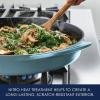 imageRachael Ray Nitro Cast Iron Skillet with Side Handles 14 Inch RedAgave Blue