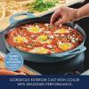 imageRachael Ray Nitro Cast Iron Skillet with Side Handles 14 Inch RedAgave Blue