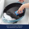 imageRachael Ray Nitro Cast Iron Skillet with Side Handles 14 Inch RedAgave Blue