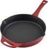 imageRachael Ray Nitro Cast Iron Skillet with Side Handles 14 Inch RedRed