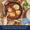imageRachael Ray Nitro Cast Iron Skillet with Side Handles 14 Inch RedRed