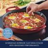 imageRachael Ray Nitro Cast Iron Skillet with Side Handles 14 Inch RedRed