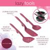 imageRachael Ray Tools and Gadgets Flexi Turner and Scraping Spoon Set  Cooking Utensils  2 Piece RedBurgundy