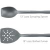 imageRachael Ray Tools and Gadgets Flexi Turner and Scraping Spoon Set  Cooking Utensils  2 Piece RedGray