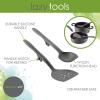 imageRachael Ray Tools and Gadgets Flexi Turner and Scraping Spoon Set  Cooking Utensils  2 Piece RedGray