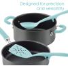 imageRachael Ray Tools and Gadgets Flexi Turner and Scraping Spoon Set  Cooking Utensils  2 Piece RedLight Blue