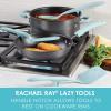 imageRachael Ray Tools and Gadgets Flexi Turner and Scraping Spoon Set  Cooking Utensils  2 Piece RedLight Blue