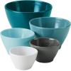 imageRachael Ray Tools and Gadgets Nesting  Stackable Mixing Bowl Set with Pour Spouts and Handle  2 and 3 Quarts Red and GrayLight Blue and Teal