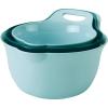 imageRachael Ray Tools and Gadgets Nesting  Stackable Mixing Bowl Set with Pour Spouts and Handle  2 and 3 Quarts Red and GrayLight Blue and Teal