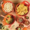 imageRachael Ray Tools and Gadgets Nesting  Stackable Mixing Bowl Set with Pour Spouts and Handle  2 and 3 Quarts Red and GrayOrange