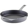 imageRachael Ray Nitro Cast Iron Skillet with Side Handles 14 Inch RedGray