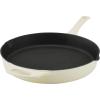 imageRachael Ray Nitro Cast Iron Skillet with Side Handles 14 Inch RedWhite