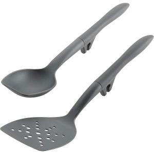 imageRachael Ray Tools and Gadgets Flexi Turner and Scraping Spoon Set  Cooking Utensils  2 Piece RedGray