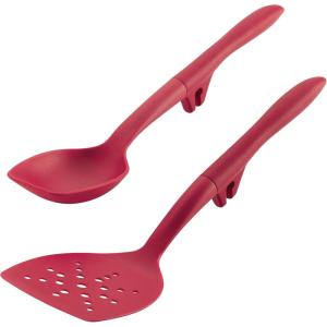 imageRachael Ray Tools and Gadgets Flexi Turner and Scraping Spoon Set  Cooking Utensils  2 Piece RedRed