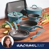 imageRachael Ray Cook  Create Nonstick CookwarePots and Pan Set 10 Piece RedAgave Blue