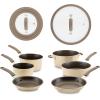 imageRachael Ray Cook  Create Nonstick CookwarePots and Pan Set 10 Piece RedAlmond