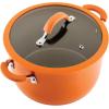 imageRachael Ray Cook  Create Nonstick CookwarePots and Pan Set 10 Piece RedOrange