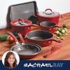 imageRachael Ray Cook  Create Nonstick CookwarePots and Pan Set 10 Piece RedRed