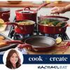 imageRachael Ray Cook  Create Nonstick CookwarePots and Pan Set 10 Piece RedRed