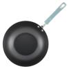 imageRachael Ray Classic Nonstick Stir Fry Pan with Glass Lid 11 Inch  Sky Blue
